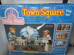 Play Set Vintage Disney World Magic Town Square Scatola Originale Sears Playset 1988 - Foto 1 di 11