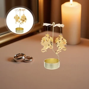  Drehender Teelicht Kerzenhalter Drehkerzenständer Ornamente für Urlaub - Bild 1 von 18