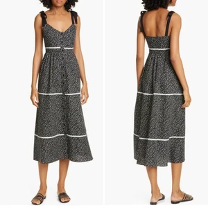 LA LIGNE Kate Midi-Sommerkleid mit Blumenmuster Größe Small Schulterband schick - Bild 1 von 13