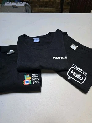 T-Shirts, Black, Kohls Branded, Unisex 3X - 2 short sleeved, 1 long sleeved - Image 1 of 4