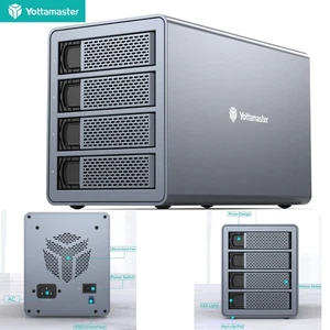 2/4/5 Bay Hard Drive Enclosure Type B Type C For 2.5" 3.5" SATA SSDs HDDs US - Picture 1 of 8