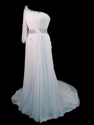 Perfecto para Playa Un Hombro Maggie Sottero Lindley Vestido de Novia Vestido de Boda Foto 1 de 4