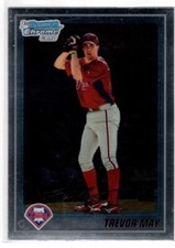 TREVOR MAY  PHILLIES RC 1st card 2010 BOWMAN CHROME PROSPECTS #BCP36
