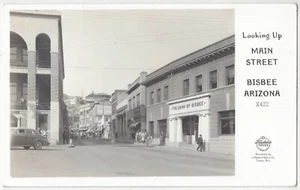 1940 Bisbee, Arizona - FOTO REAL calle principal, banco - ciudad minera de cobre - Imagen 1 de 2