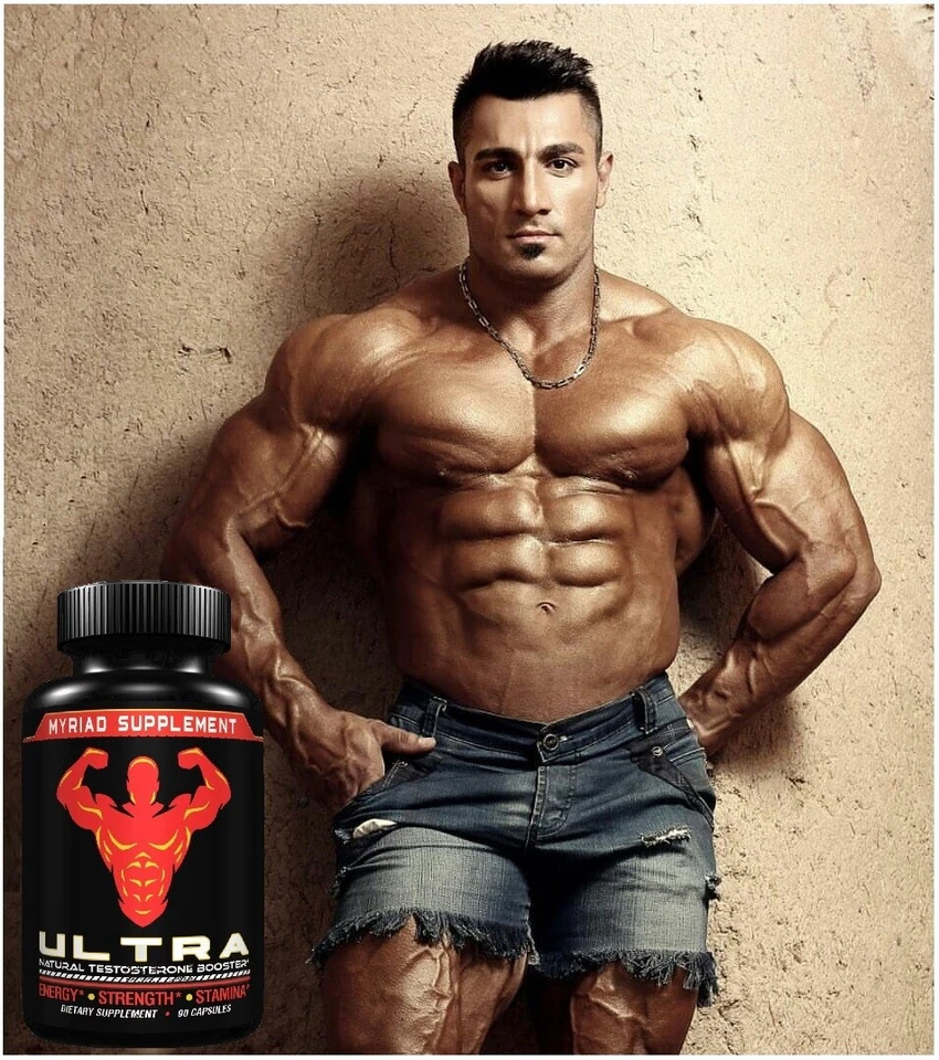 Ultra Testosterone Booster 90 Caplets Natural Stamina Energy Muscle Builder