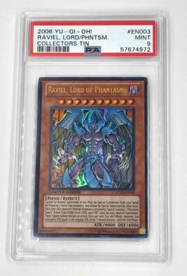 YuGiOh Raviel Lord of Phantasms LC02-EN003 Collectors Tin PSA 9 - Image 1 of 2