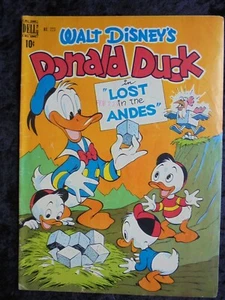 FOUR COLOR #223 DONALD DUCK IN LOST IN THE ANDES GOLDEN AGE BARKS 1949 - Picture 1 of 3