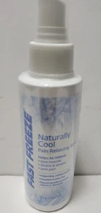 Fast Freeze Naturally Cool Pain / Muscle Relieving Menthol Spray Greaseless 4oz - Picture 1 of 4