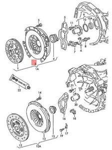 Genuine Volkswagen Clutch Pressure Plate NOS Audi A4 Avant S4 A6 078141117JX - Picture 1 of 1