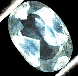 Aguamarina natural sin tratar azul de Brasil 0,45 quilates - Imagen 1 de 10