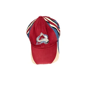 NHL Colorado Avalanche Maroon OSFA Fitted Hat CCM Reebok Center Ice Collection - Picture 1 of 5