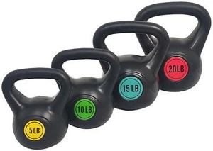 Grip Kettlebell Exercise Fitness Weight Set, 4-Pieces: 5lb, 10lb,15lb and 20lb - Picture 1 of 12