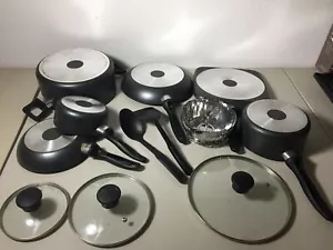 Tefal C530SC Signature Nonstick Dishwasher Safe Cookware Set - Black - Picture 1 of 8