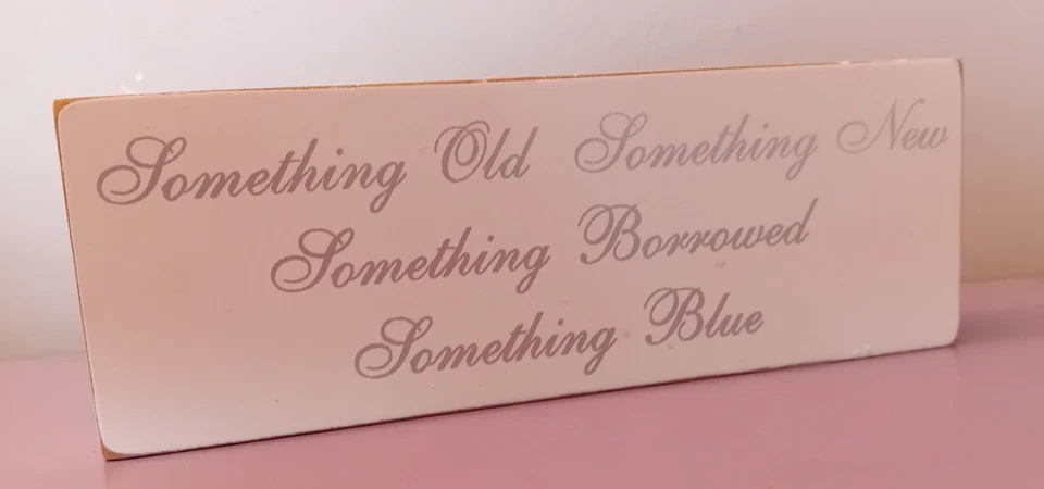 Colección Leonardo Blanco Antiguo Algo Nuevo Abrigo Placa Bloque Boda Hogar/P19 Foto 1 de 1