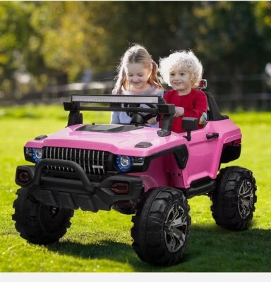 12V Kids Ride On Car Truck RC Remote Control w/LED Lights, MP3, Pink. New - Image 1 of 4