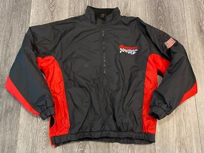 Snap-On Racing Mens L Fleece Lined 1/2 Zip Pullover Windbreaker Jacket Coat - Image 1 of 4