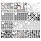 Peel and Stick Tile Sticker Stick on Tile Kitchen Bathroom Backsplash Grey 24pcs
