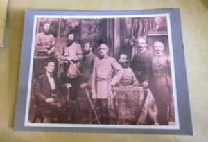 Postkarte General Lee und Generäle CSA Rebel Konföderierte Südstaaten - Bild 1 von 1