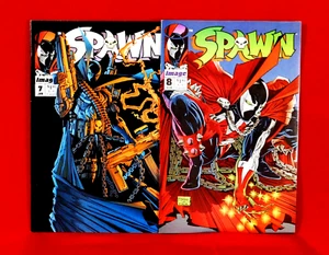 SPAWN #7 & #8 VINDICATOR PRIMERA APARICIÓN "ALAN MOORE, TODD McFARLANE" - Imagen 1 de 10