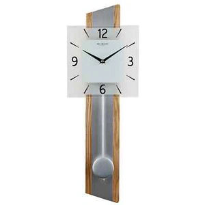 Widdop Contemporary Square Dial Pendulum Wall Clock W7909 - Picture 1 of 2