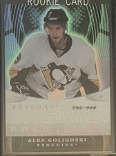 2008-09 Upper Deck Trilogy Rookie Premieres Alex Goligoski Penguins /999