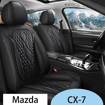 Conjunto de 5 capas de assento para carro de couro sintético dianteiro+traseiro Mazda CX-7 2007-2012 - Imagem 1 de 4