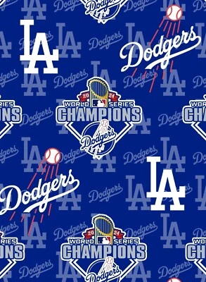 MGD DESIGN 2024 DODGERS WORLD SERIES CHAMPIONSHIP FABRIC (HALF-YARD OR 1-YARD)