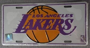 Los Angeles Lakers NBA Metallschild Nummernschild Neuheit 12x6 LA Basketball 1980er - Bild 1 von 5