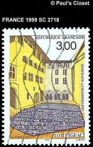FRANCE 1999 SC 2718 BIRTHPLACE OF CHAMPOLLION FIGEAC USED NO GUM F/VF - Picture 1 of 2