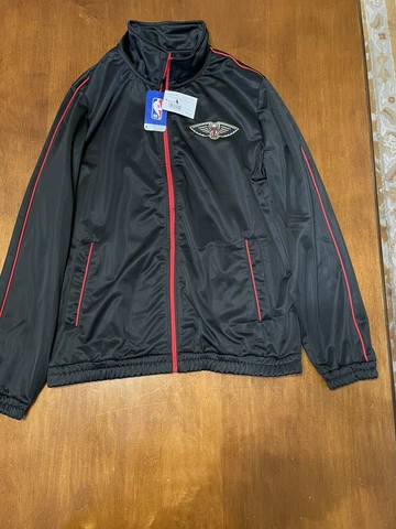 G-III Sports Carl Banks New Orleans Pelicans Full-Zip Track Jacket Black/Red LG Cover