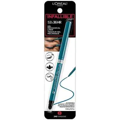 Loreal Infallible 36Hr Gel Mechanical Eye Liner 240 TURQUOISE NEW SEALED - Image 1 of 2