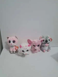 Ty Beanie Boos Fiona,Tabor,Karli, and Ellie 6” Plush Stuffed Animal Lot Of 4 - Bild 1 von 20