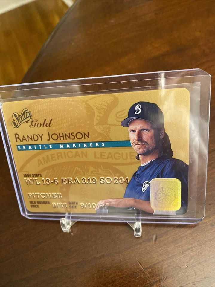 Randy Johnson 1995 Studio GOLD - INSERT 48 of 50 LOOKS LIKE CC 💳 - Image 1 of 2