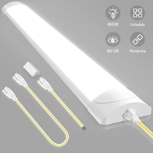 LED Licht Leiste 230V Küchen Unterbaulampe Keller Leuchte Lichtleiste Wandlampe - Bild 1 von 17