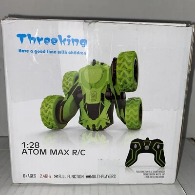 Threading: Atom Max Fancy Stunt R/C Car 2.4 GHz 1:28 Scale w/ Remote Control New - Image 1 of 4