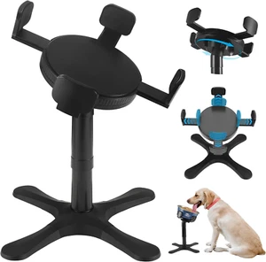Dog Bowls,Elevated Adjustable Dog Bowl Stand with 3 Heights & Tilted Feeding Des - Picture 1 of 12