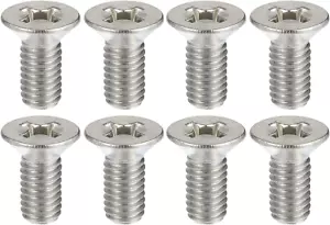 8 Stück Edelstahl Bremsscheiben Rotorschrauben vorne hinten Haltebeschlag Schrauben - Bild 1 von 12