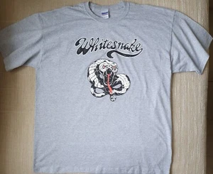 WHITESNAKE T-SHIRT, OFFICIALLY LICENSED, GUYS, XL, VINTAGE SNAKE, Heavy cotton - Picture 1 of 9