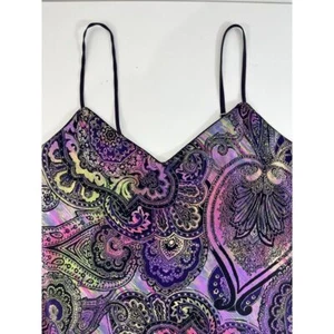 Natori Spaghettiträger Schlupf Nachthemd M Fee Whimsigoth Paisley romantisch Y2K - Bild 1 von 7