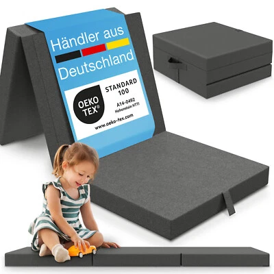 ELONEO Gästematratze Kinder faltbare Klappmatratze Gästebett, Höhe  9 cm - Bild 1 von 4