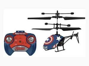 New World Tech Toys MARVEL AVENGERS CAPTAIN AMERICA 2CH MINI IR RC Helicopter - Picture 1 of 4