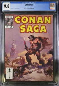 CONAN SAGA #16 [1988] - CGC 9.8 - WP - Marvel Comics - CUBIERTA BORIS VALLEJO - Imagen 1 de 3