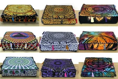 25 Pcs Wholesale Lots Indien Ombre Mandala Floor Cushion Covers Home Decorative - Image 1 of 4