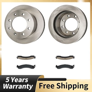 326.7mm Front Disc Rotors + Brake Pad for Dodge Ram 2500 2000-2002 Ram 3500 - Picture 1 of 14