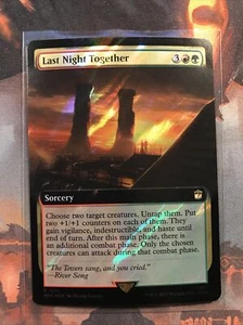MTG Last Night Together Surge FOIL Extended Art Dr. Who WHO 1014 Rare NM - Picture 1 of 2