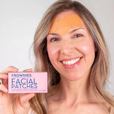 Frownies Facial Patches for Forehead & Between Eyes, Smooths Fine Wrinkles 144c