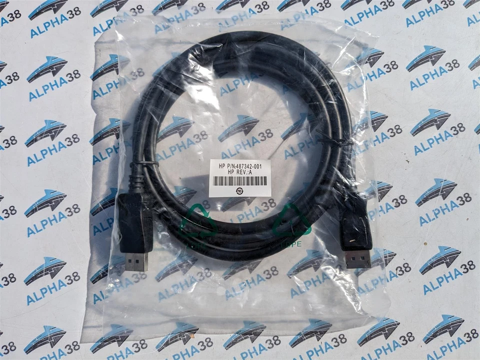 DisplayPort Kabel 2 m DP DP2DP Monitor LCD Kabel 487342-001 NEU - Bild 1 von 1