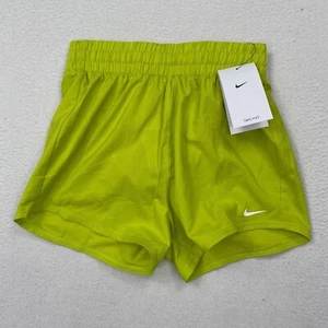 Nike Girl's Dri-Fit High-Waisted Woven Training Shorts Youth M Green DX4967 - Picture 1 of 10