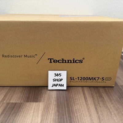 Technics SL-1200MK7-S Direct Drive Turntable System Silver FastShipping New - Image 1 of 2