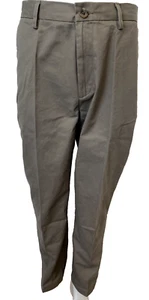 Amazon Essentials Taupe Twill Flat Front Pants Size 31W x 29L, NWT - Picture 1 of 4